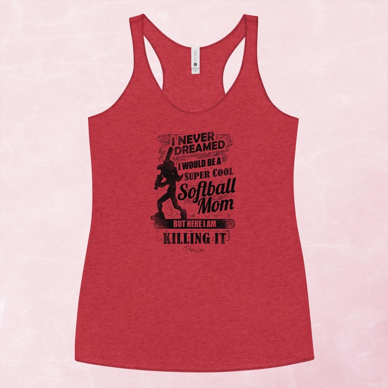 Super Cool Softball Mom Graphic Tank Top