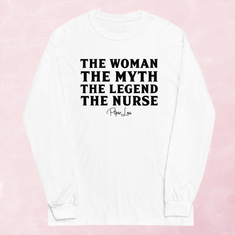 Woman Myth Legend Nurse Graphic Long Sleeve Tee