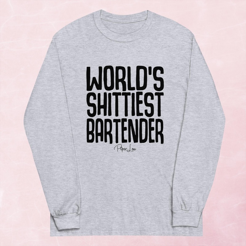 World’s Shittiest Bartender Graphic Long Sleeve Tee