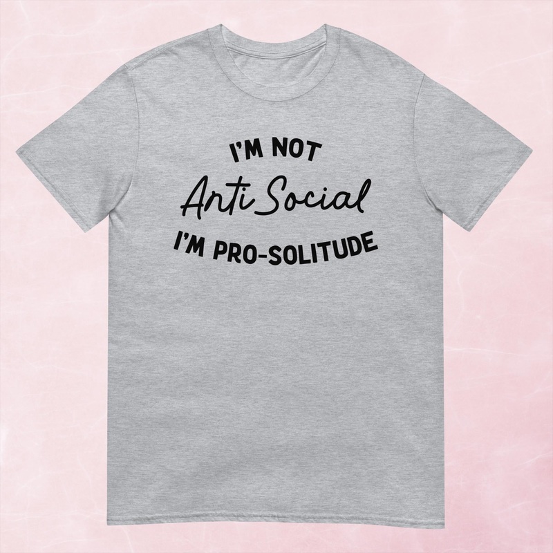 Anti-Social Graphic Tee|Heather Red|Tropical Blue|Sand|Light Blue|Sport Grey|Cornsilk|White|S|M|L|XL|2XL|3XL