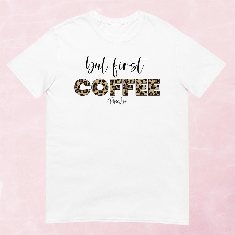 But First Coffee Leopard Graphic Tee