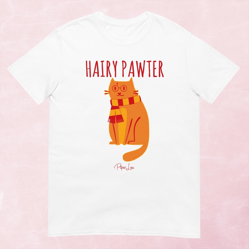 Hairy Pawter Graphic Tee|Heather Red|Tropical Blue|Sand|Light Blue|Sport Grey|Cornsilk|White|S|M|L|XL|2XL|3XL