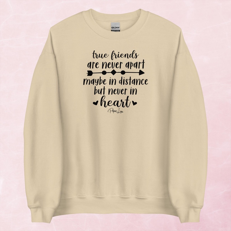 True Friends Are Never Apart Graphic Crewneck Sweatshirt