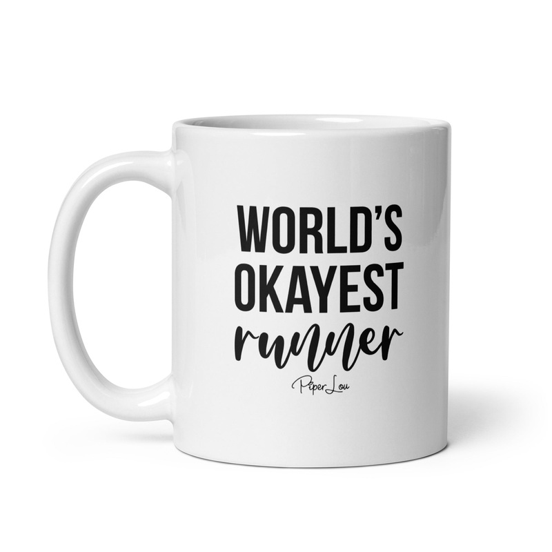 World’s Okayest Runner Ceramic Coffee Mug