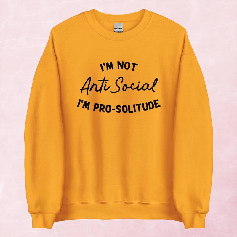 Anti-Social Graphic Crewneck Sweatshirt