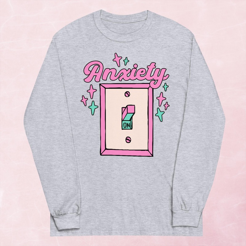 Anxiety ON Graphic Long Sleeve Tee