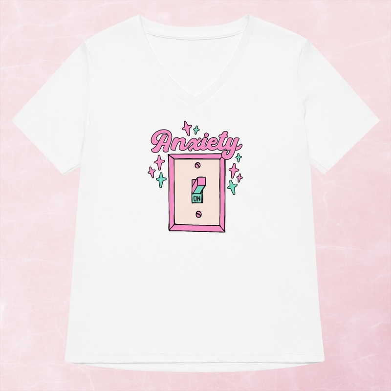 Anxiety ON Women’s Graphic V-Neck