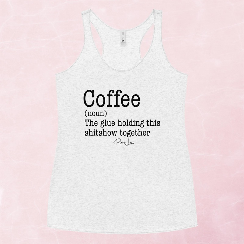 Coffee The Glue Holding This Shitshow Together Graphic Tank Top