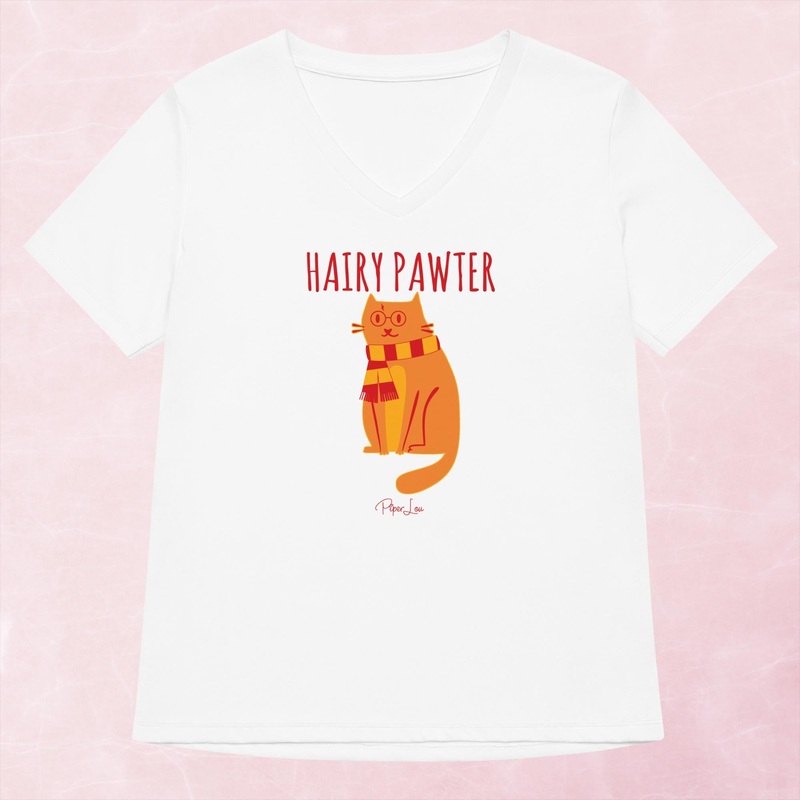 Hairy Pawter Women’s Graphic V-Neck