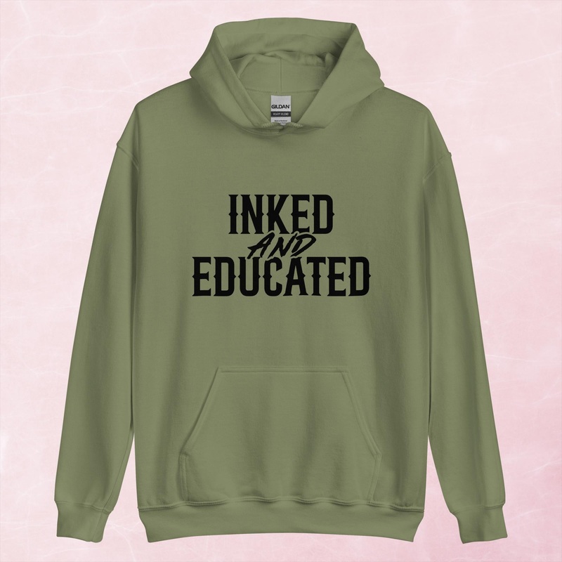 Inked And Educated Graphic Hoodie
