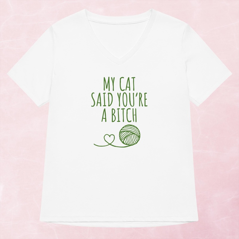 My Cat Said Women’s Graphic V-Neck