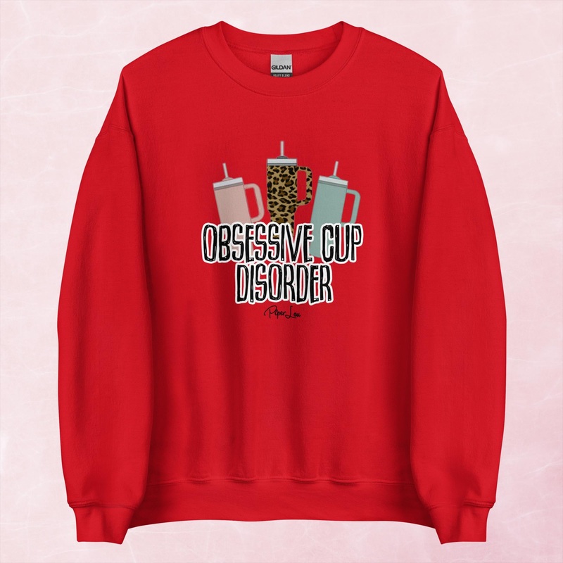 Obsessive Cup Disorder Graphic Crewneck Sweatshirt