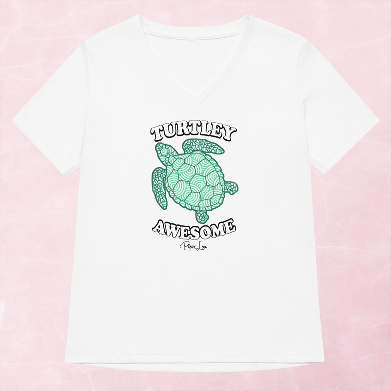 Turtley Awesome Women’s Graphic V-Neck