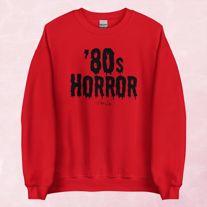 80’s Horror Graphic Crewneck Sweatshirt