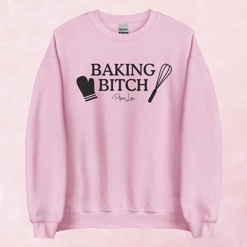 Baking Bitch Graphic Crewneck Sweatshirt