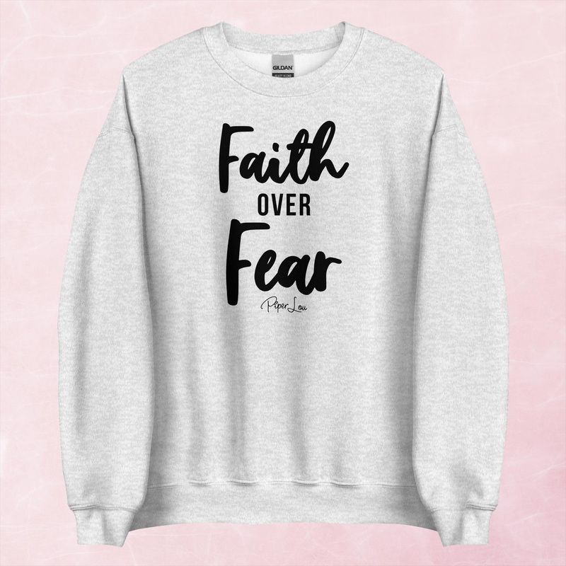 Faith Over Fear Graphic Crewneck Sweatshirt