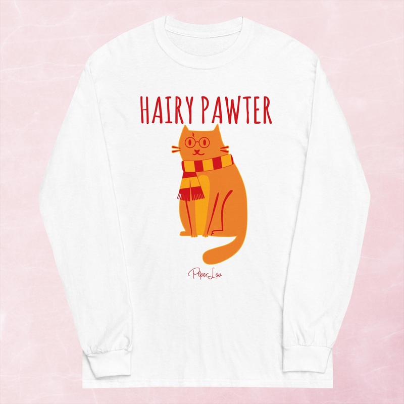 Hairy Pawter Graphic Long Sleeve Tee