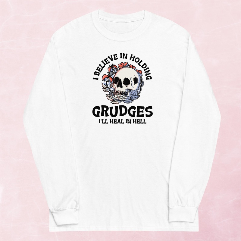 Holding Grudges Graphic Long Sleeve Tee