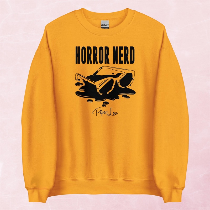 Horror Nerd Graphic Crewneck Sweatshirt