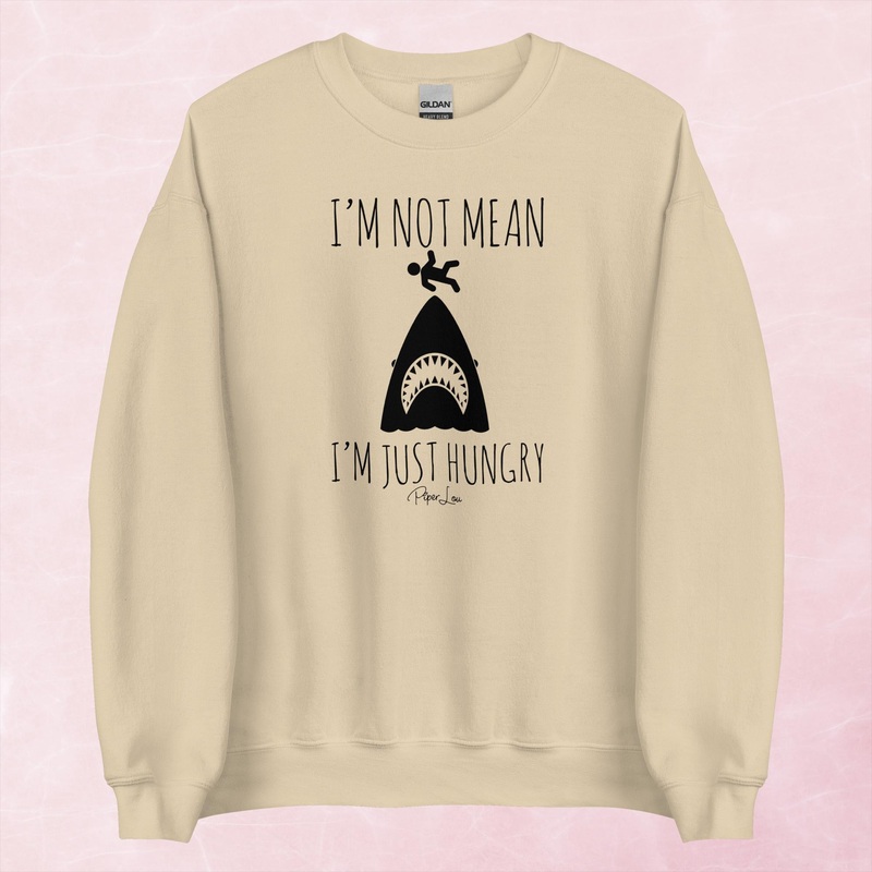 I’m Not Mean I’m Just Hungry Graphic Crewneck Sweatshirt