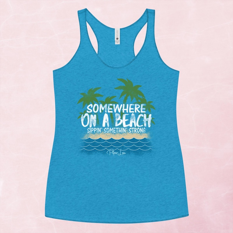 Somewhere On A Beach Graphic Tank Top