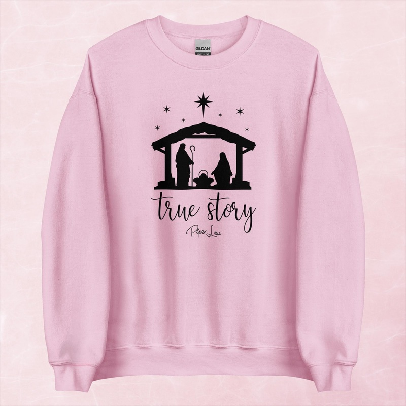 True Story Graphic Crewneck Sweatshirt