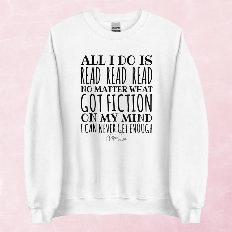 All I Do Is Read Graphic Crewneck Sweatshirt