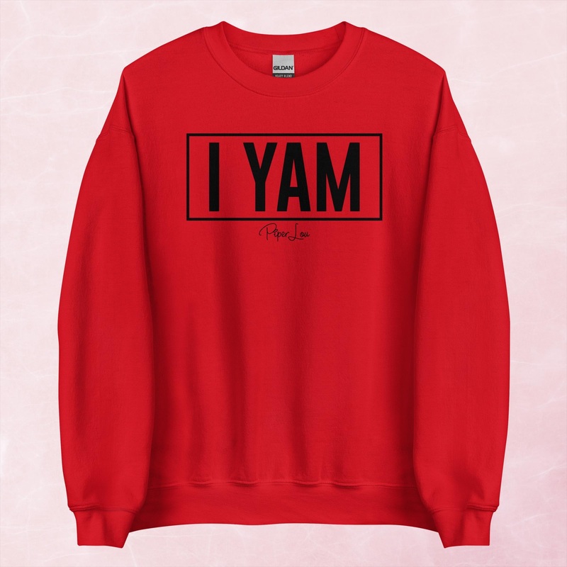 I Yam Graphic Crewneck Sweatshirt