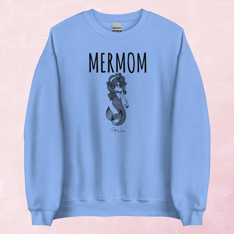 Mermom Graphic Crewneck Sweatshirt