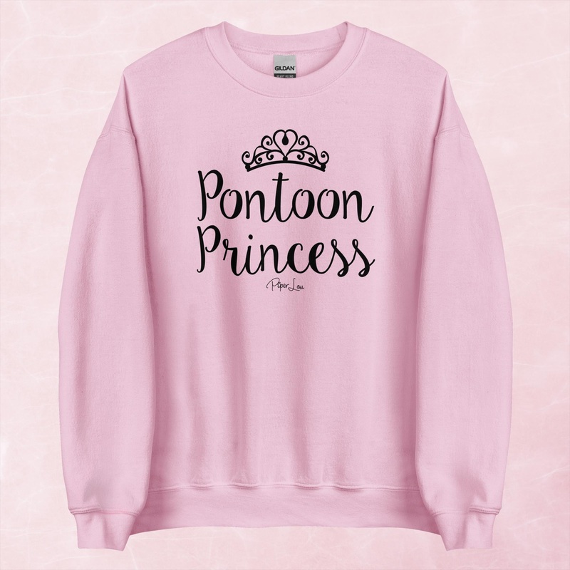 Pontoon Princess Graphic Crewneck Sweatshirt