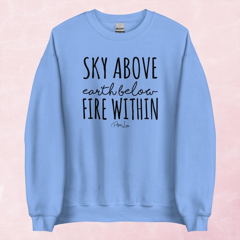 Sky Above Earth Below Graphic Crewneck Sweatshirt