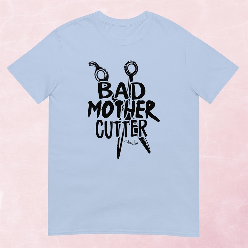Bad Mother Cutter Graphic Tee|Heather Red|Tropical Blue|Sand|Light Blue|Sport Grey|Cornsilk|White|S|M|L|XL|2XL|3XL