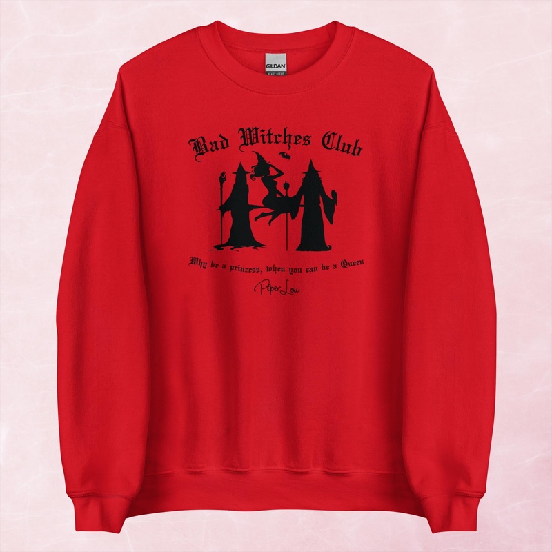 Bad Witches Club Graphic Crewneck Sweatshirt