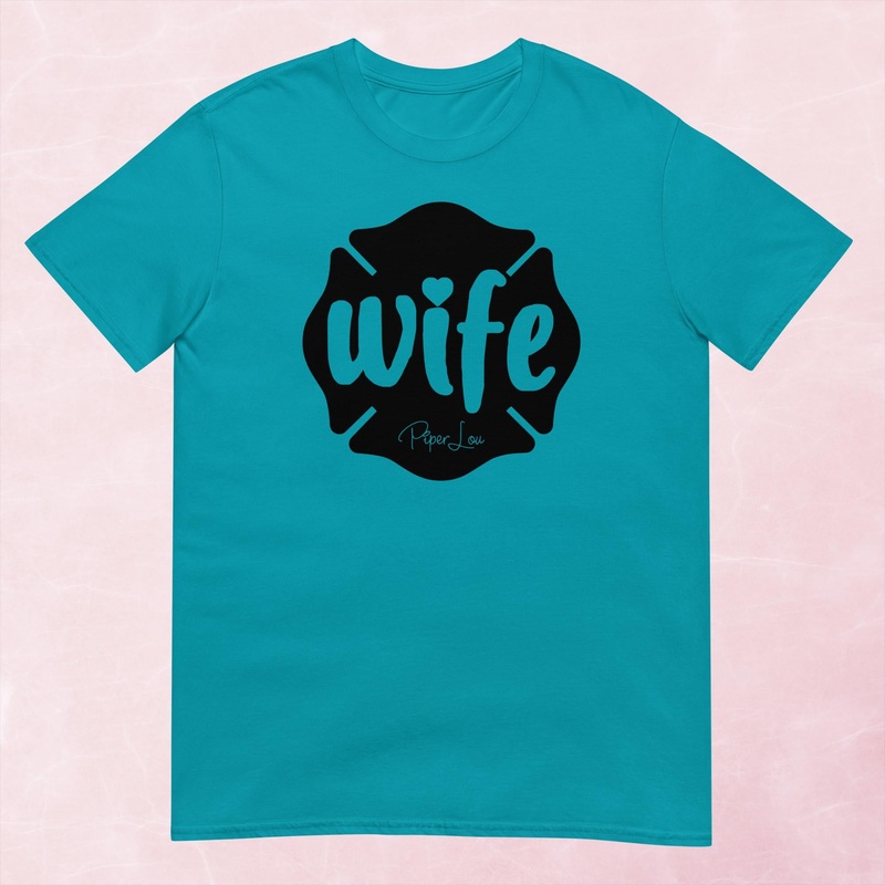 Fire Wife Cute Graphic Tee|Heather Red|Tropical Blue|Sand|Light Blue|Sport Grey|Cornsilk|White|S|M|L|XL|2XL|3XL