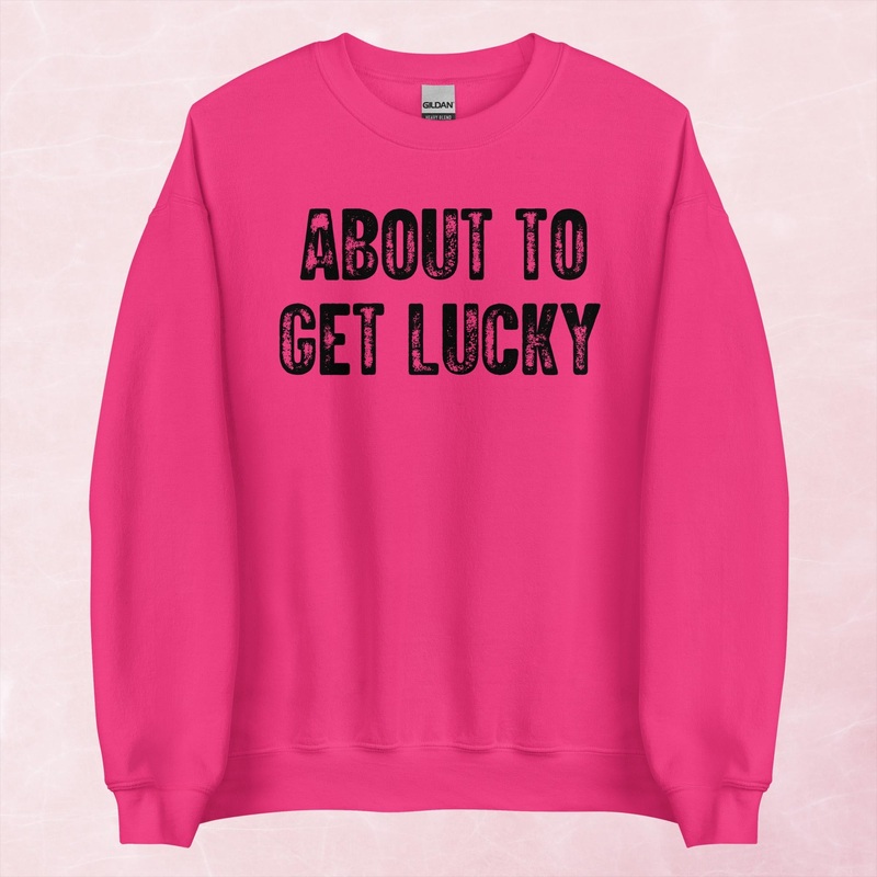Get Lucky Graphic Crewneck Sweatshirt