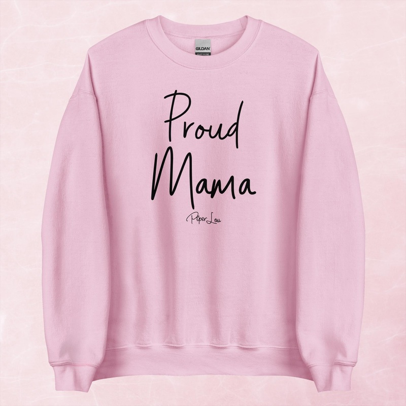 Proud Mama Graphic Crewneck Sweatshirt