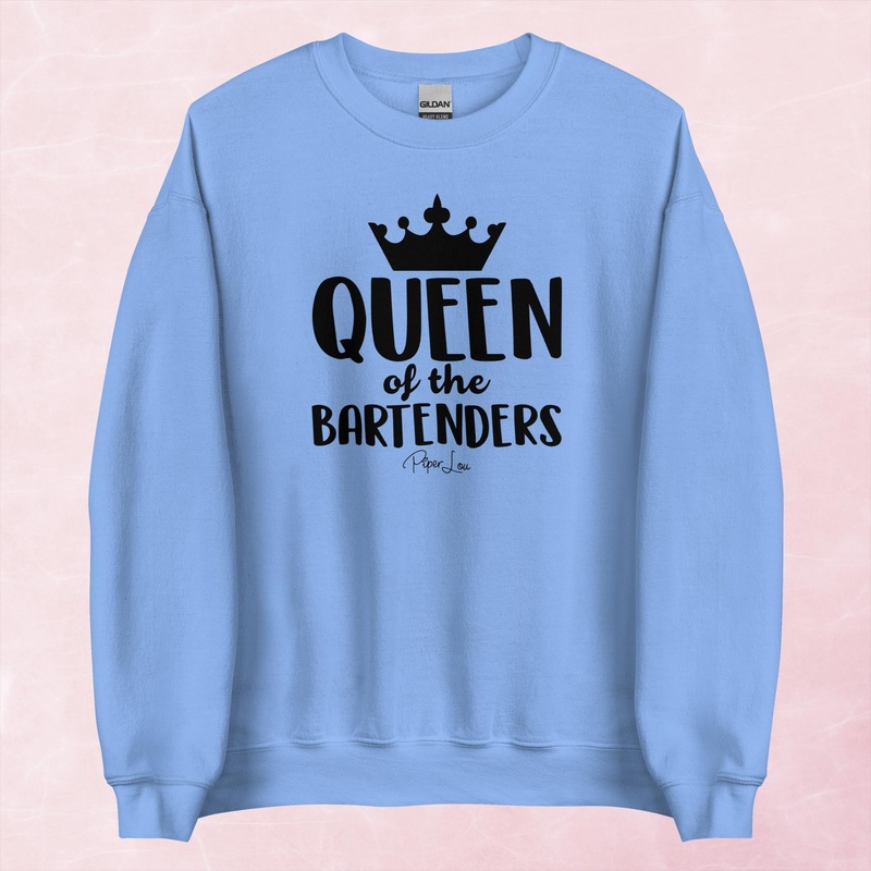 Queen Of The Bartenders Graphic Crewneck Sweatshirt