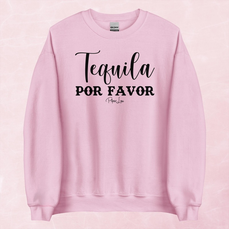 Tequila Por Favor Graphic Crewneck Sweatshirt