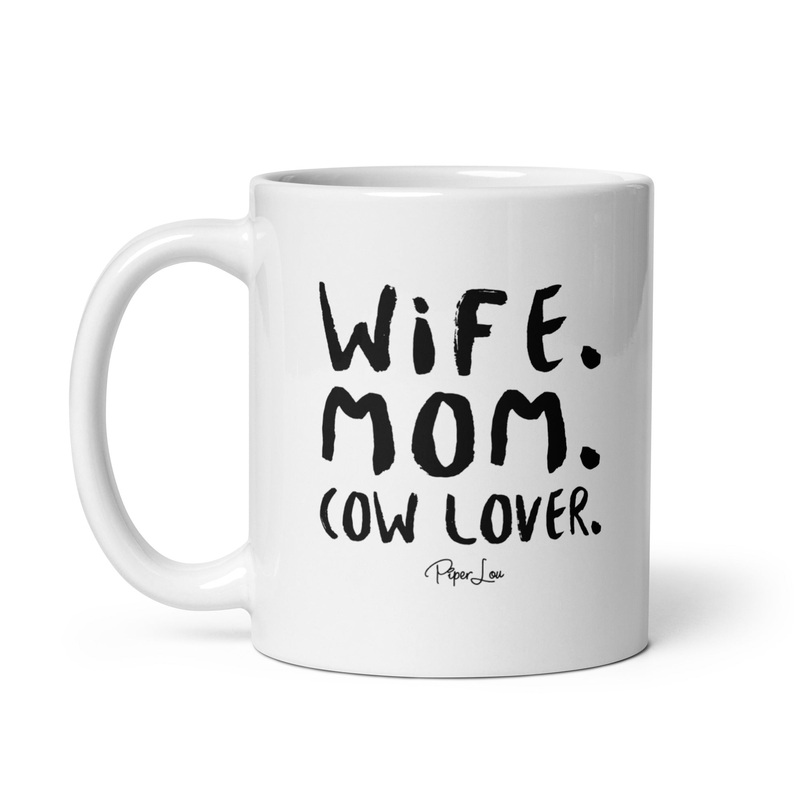 Wife Mom Cow Lover Ceramic Coffee Mug