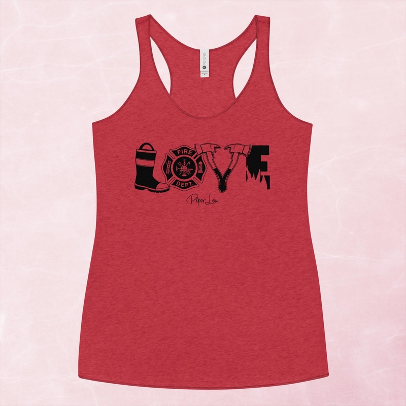 Fire LOVE Graphic Tank Top|Purple Rush|Vintage Red|Vintage Turquoise|Heather White|XS|S|M|L|XL