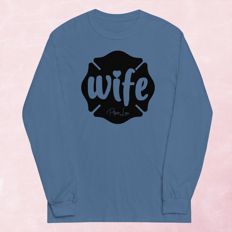 Fire Wife Cute Graphic Long Sleeve Tee