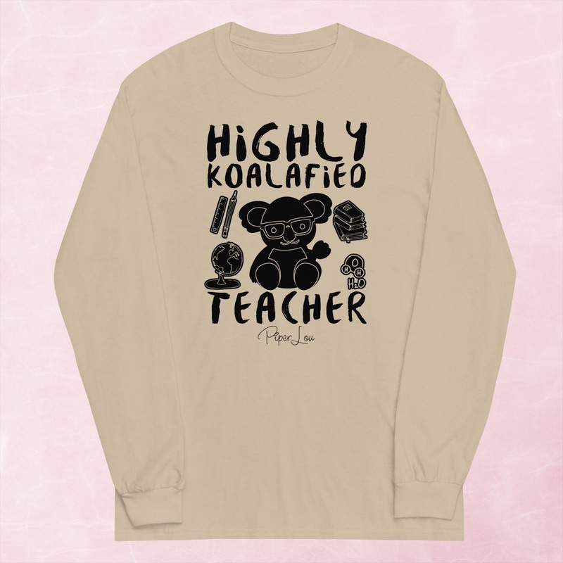 Highly Koalafied Teacher Graphic Long Sleeve Tee