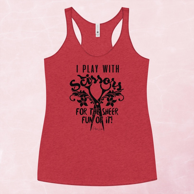 I Play With Scissors Graphic Tank Top