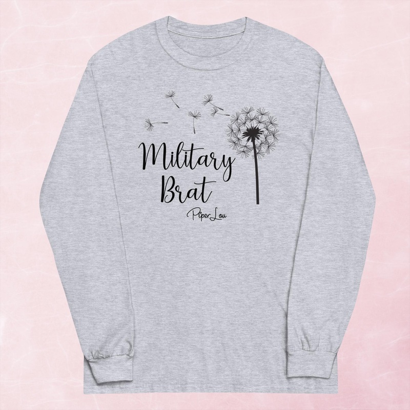 Military Brat Dandelion Graphic Long Sleeve Tee