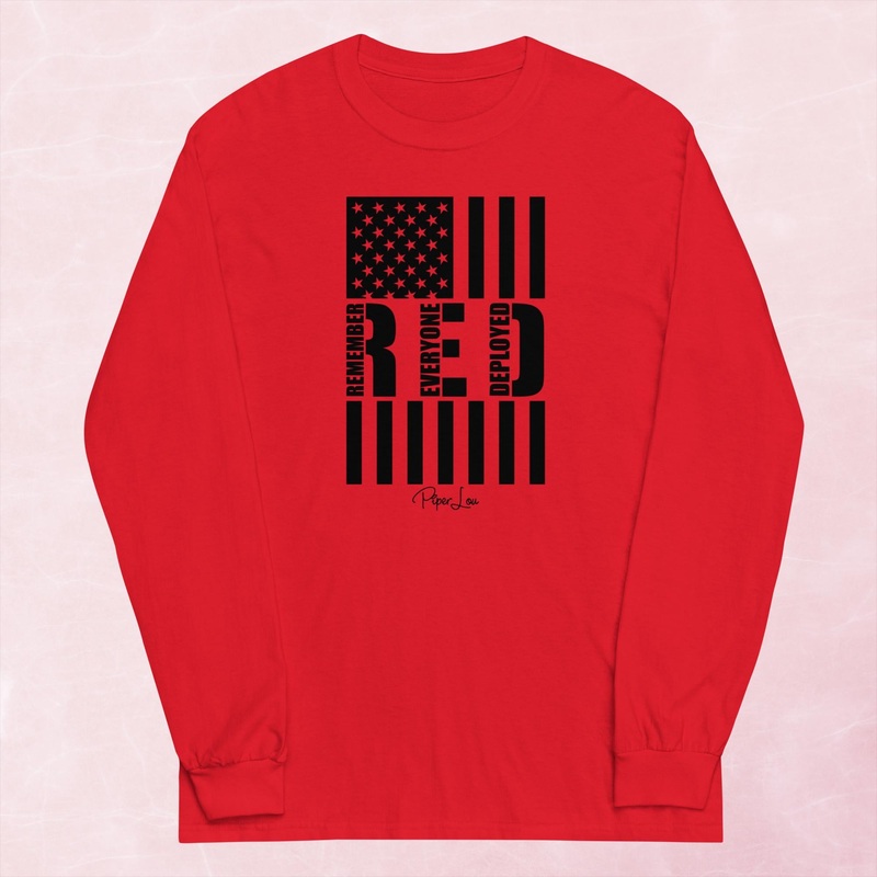 Remember Everyone Deployed Graphic Long Sleeve Tee