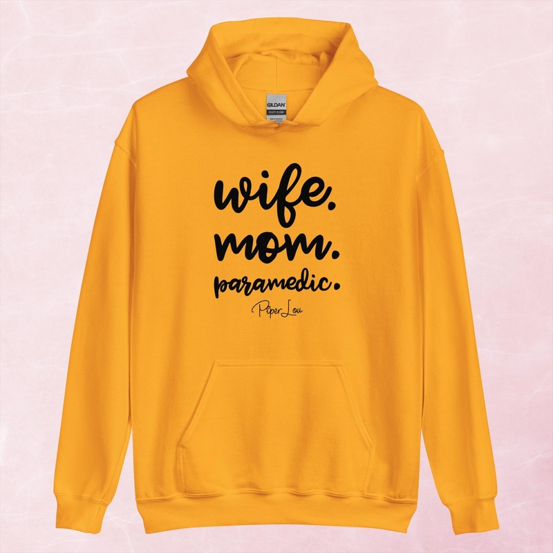 Wife Mom Paramedic Graphic Hoodie