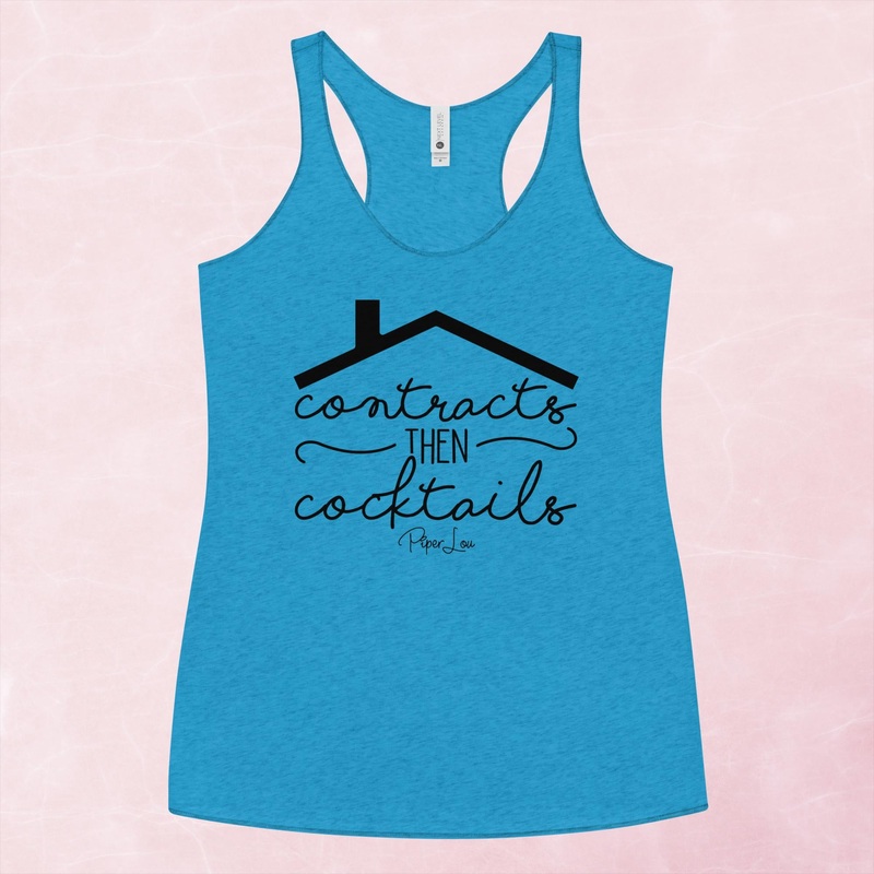 Contracts Then Cocktails Graphic Tank Top