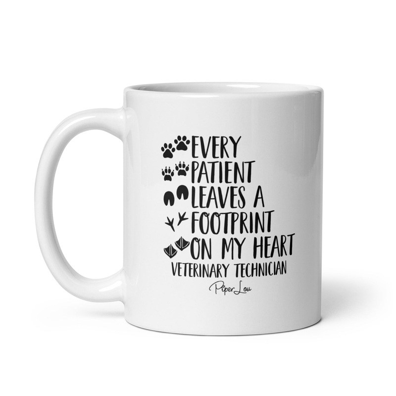 Every Patient Leaves A Footprint On My Heart Ceramic Coffee Mug