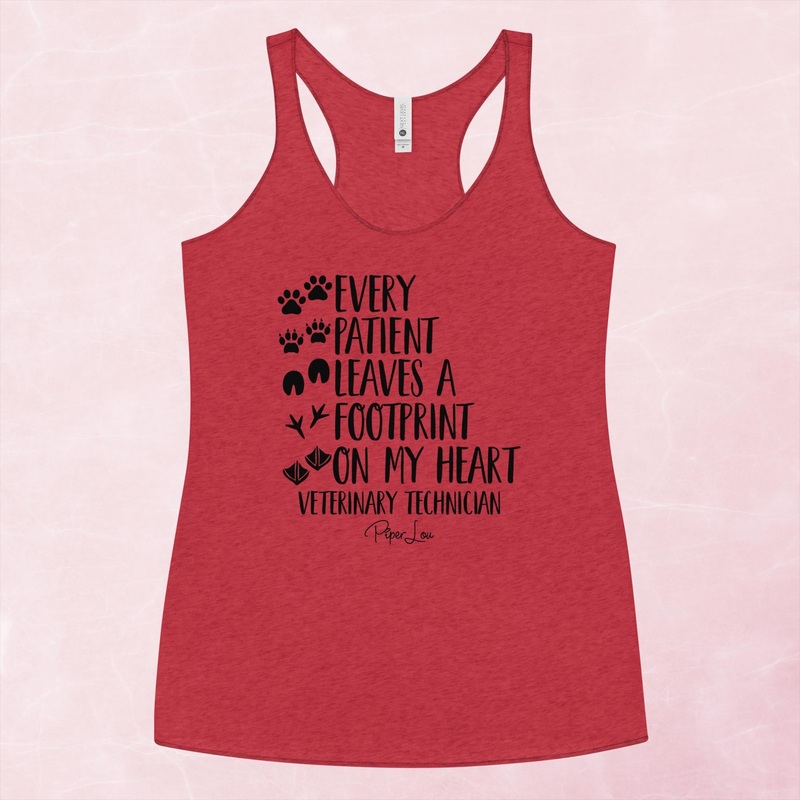 Every Patient Leaves A Footprint On My Heart Graphic Tank Top