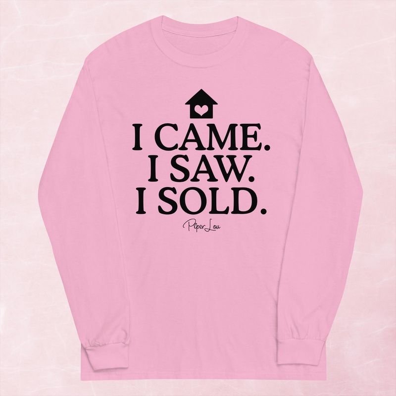 I Came I Saw I Sold Graphic Long Sleeve Tee